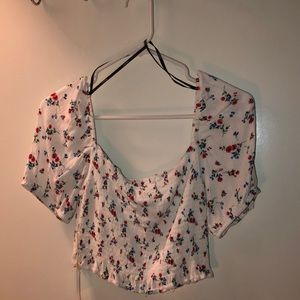 Flowery crop top